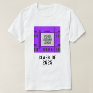 Customizable Open Locker Frame Purple T-Shirt