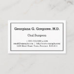 [ Thumbnail: Customizable Oral Surgeon Business Card ]