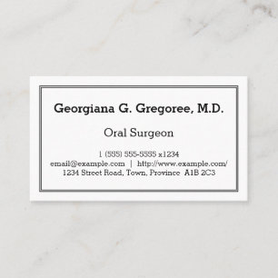 Customizable Oral Surgeon Business Card