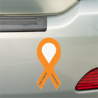Customizable Orange Awareness Ribbon Car Magnet