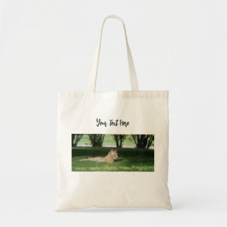 Customizable Orange Cat Photography Tote Bag