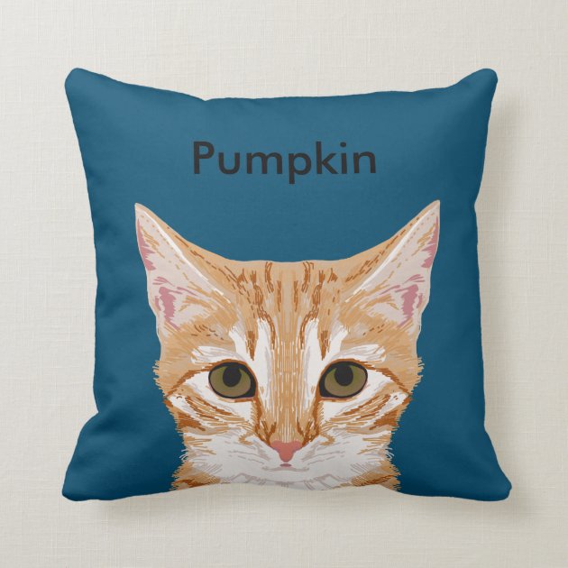 personalized cat pillow