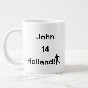 Customizable Oranje Supporter Gear Giant Coffee Mug