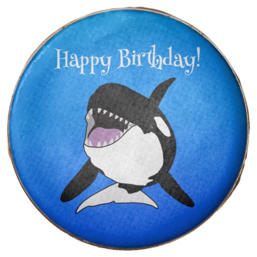 Customizable Orca Killer Whale Birthday Chocolate Covered Oreo