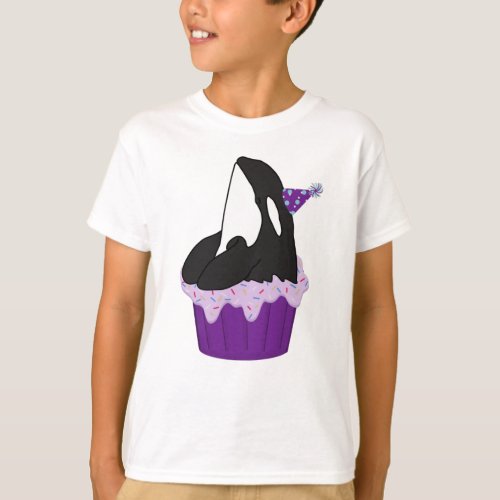 Customizable Orca Killer Whale Birthday  T_Shirt