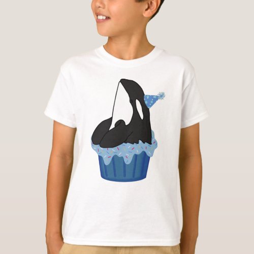 Customizable Orca Killer Whale Birthday  T_Shirt
