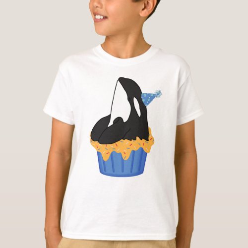 Customizable Orca Killer Whale Birthday   T_Shirt