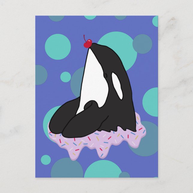 Customizable Orca Killer Whale   Postcard (Front)