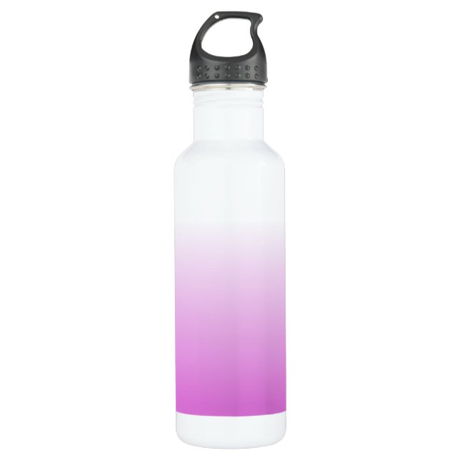 Customizable Orchid Ombre Water Bottle (Front)