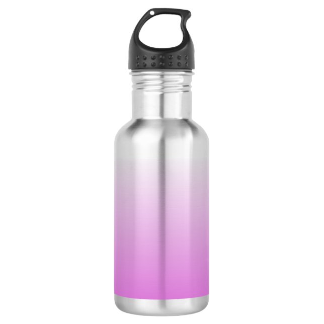 Customizable Orchid Ombre Water Bottle (Front)