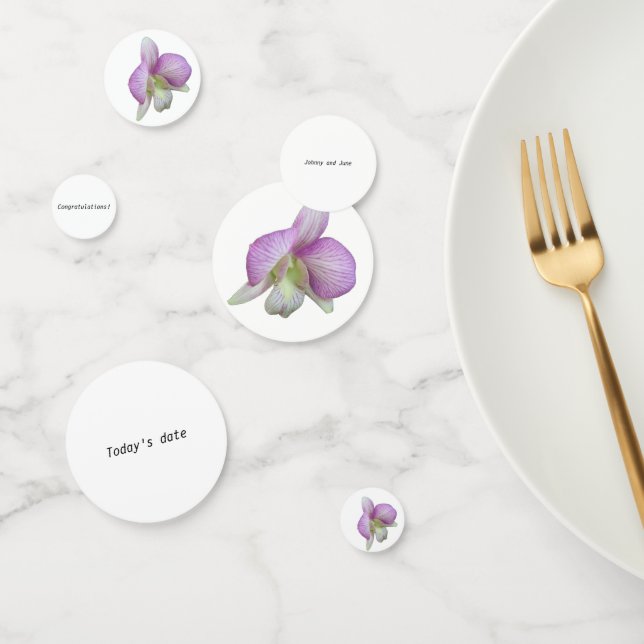 Customizable Orchid Table Confetti (Group)