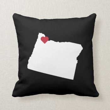 Customizable Oregon Bend State Love Reversible Throw Pillow by marisuvalencia at Zazzle