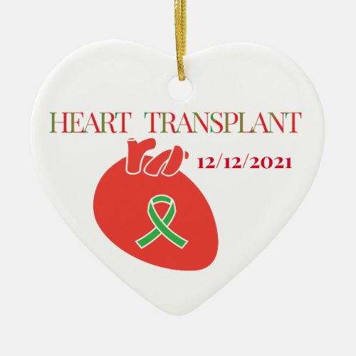 Customizable Ornament for Heart Transplant