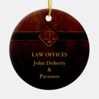 Customizable Ornament | Scales of Justice