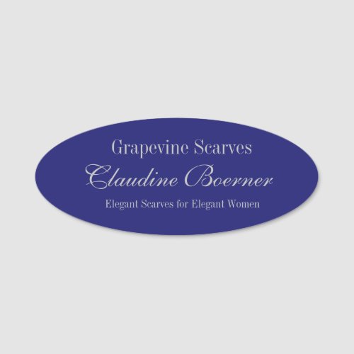 Customizable Oval Name Tag Badge Crafter Magnetic