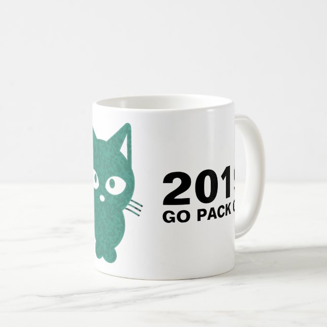 Customizable Packers Cat Mug (Front Right)