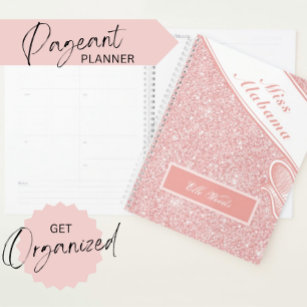 Customizable Pageant Planner - Rose Gold Glitz