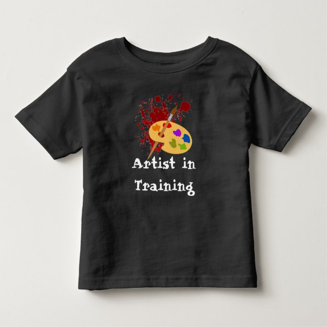 Customizable Painter Print Toddler T-Shirt (Front)