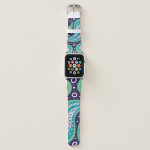 Customizable Paisley Apple Watch Band