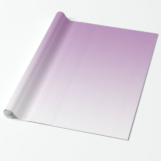 Customizable Pale Purple Fade Wrapping Paper