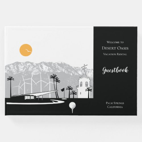 Customizable Palm Springs Home Guestbook