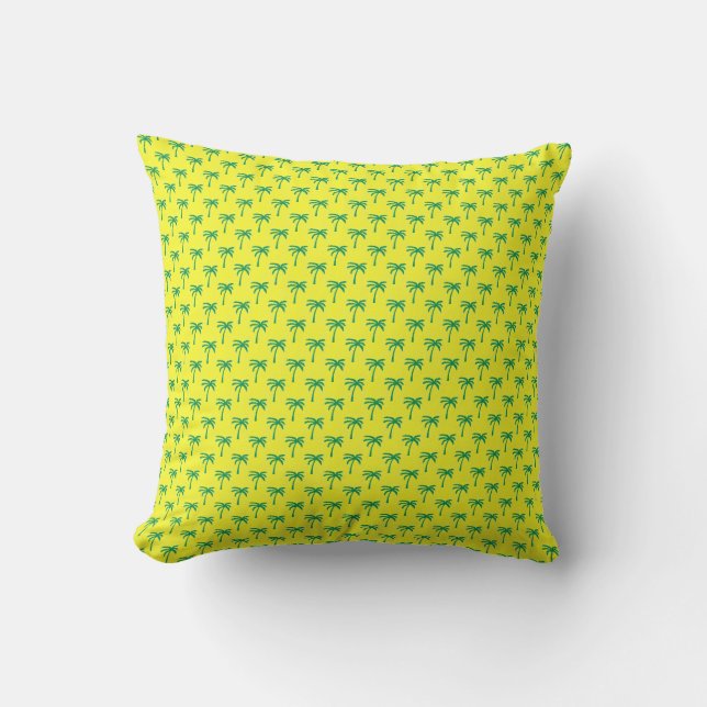 Customizable Palm Tree Pillow (Front)