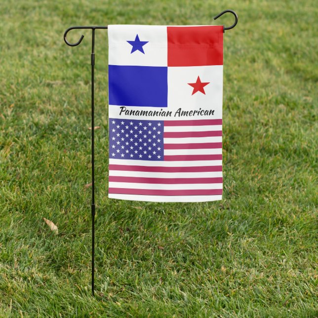 Customizable Panamanian-American Panama-USA  Garden Flag (In SItu)