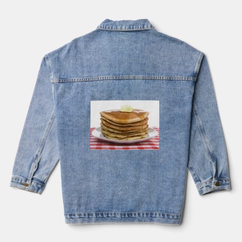 Customizable Pancakes Flap Jacks   Denim Jacket