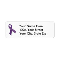 Customizable Pancreatic Cancer Address Label