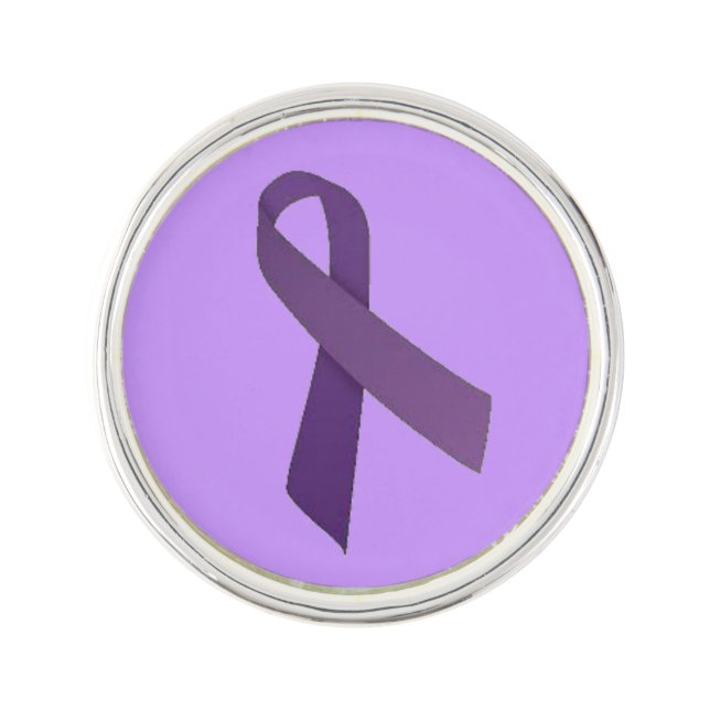 Customizable Pancreatic Cancer Lapel Pin (Front)