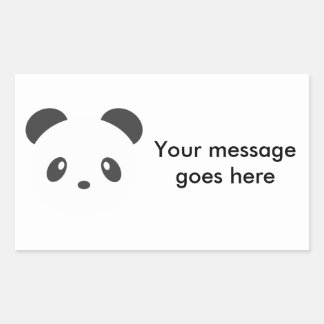 Customizable panda stickers