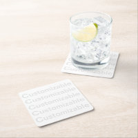 Customizable Paper Coaster