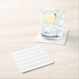 Customizable Paper Coaster