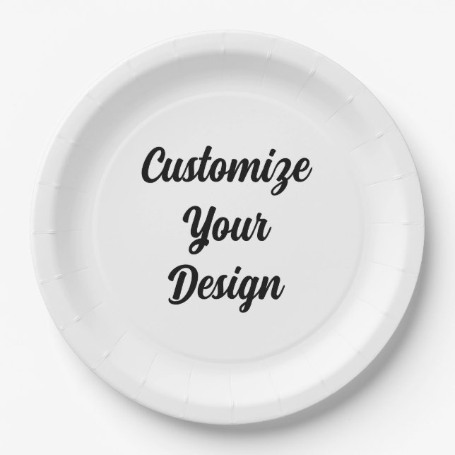 Customizable Paper Plates and Bowls  (Front)