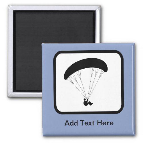 Customizable Paraglider Logo Magnet
