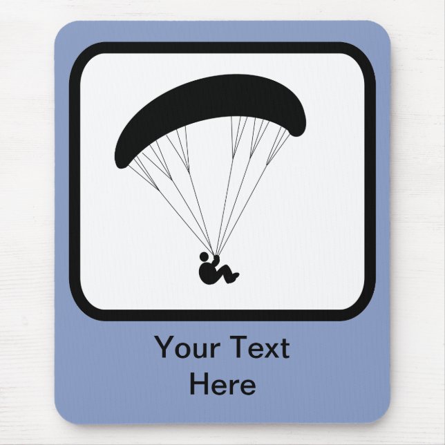 Customizable Paraglider Logo Mouse Pad (Front)