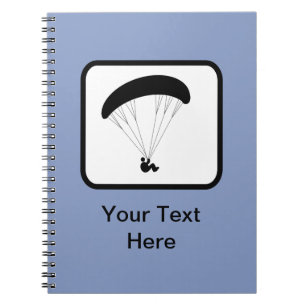Customizable Paraglider Logo Notebook