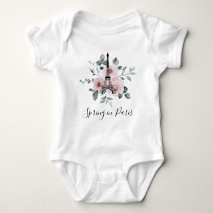 Customizable Parisian Charm Baby BodySuit