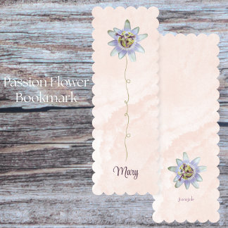 Customizable Passion Flower Bookmarks