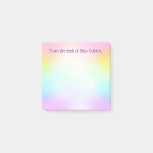 Customizable Pastel Rainbow Post It Notes