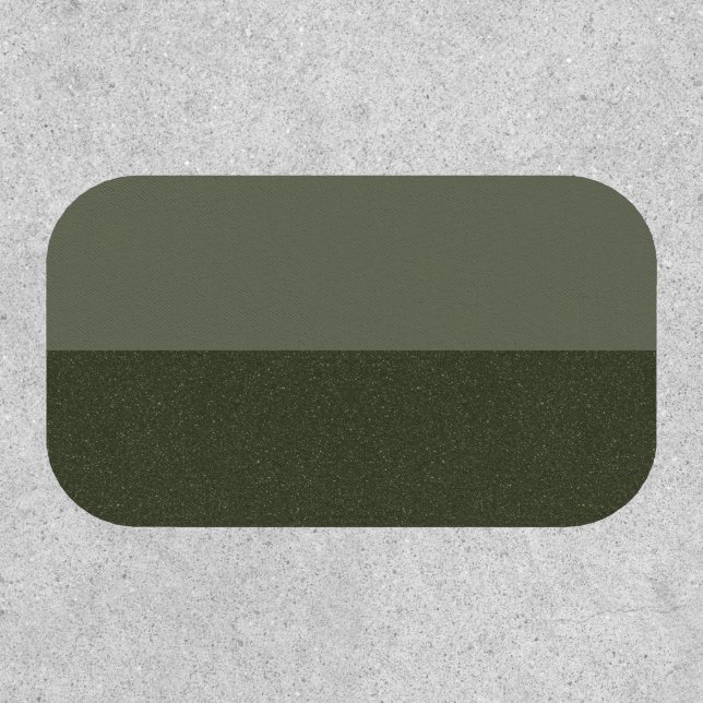 Customizable Patch — Moss Green Duo (Front)