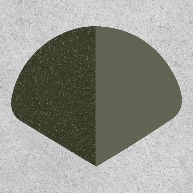 Customizable Patch – Moss Green Duo Design (Front)