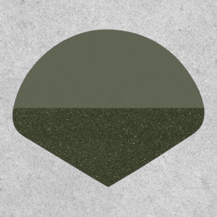 Customizable Patch – Moss Green Half & Half