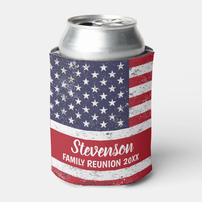  Customizable Patriotic Family Reunion Can Cooler (Can Front)