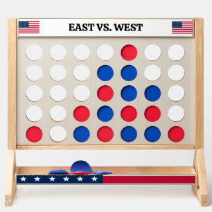 Customizable Patriotic Flag East West Coast Rivals Fast Four