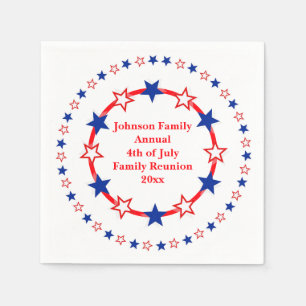 Customizable Patriotic Party Essentials Napkins
