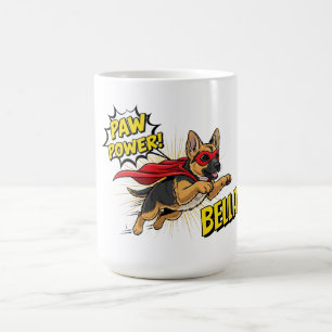 Customizable Paw Power German Shepherd Coffee Mug