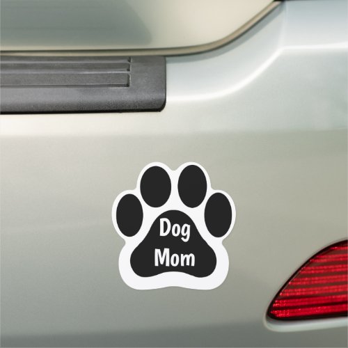 Customizable Paw Print Car Magnet