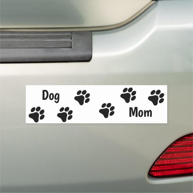 Customizable Paw Print Pattern Car Magnet (In Situ)