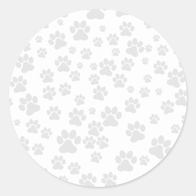 Customizable paw print sticker (Front)